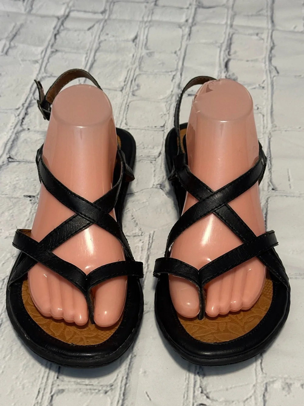 Black Strappy Women's Sandals - Classic Casual Style